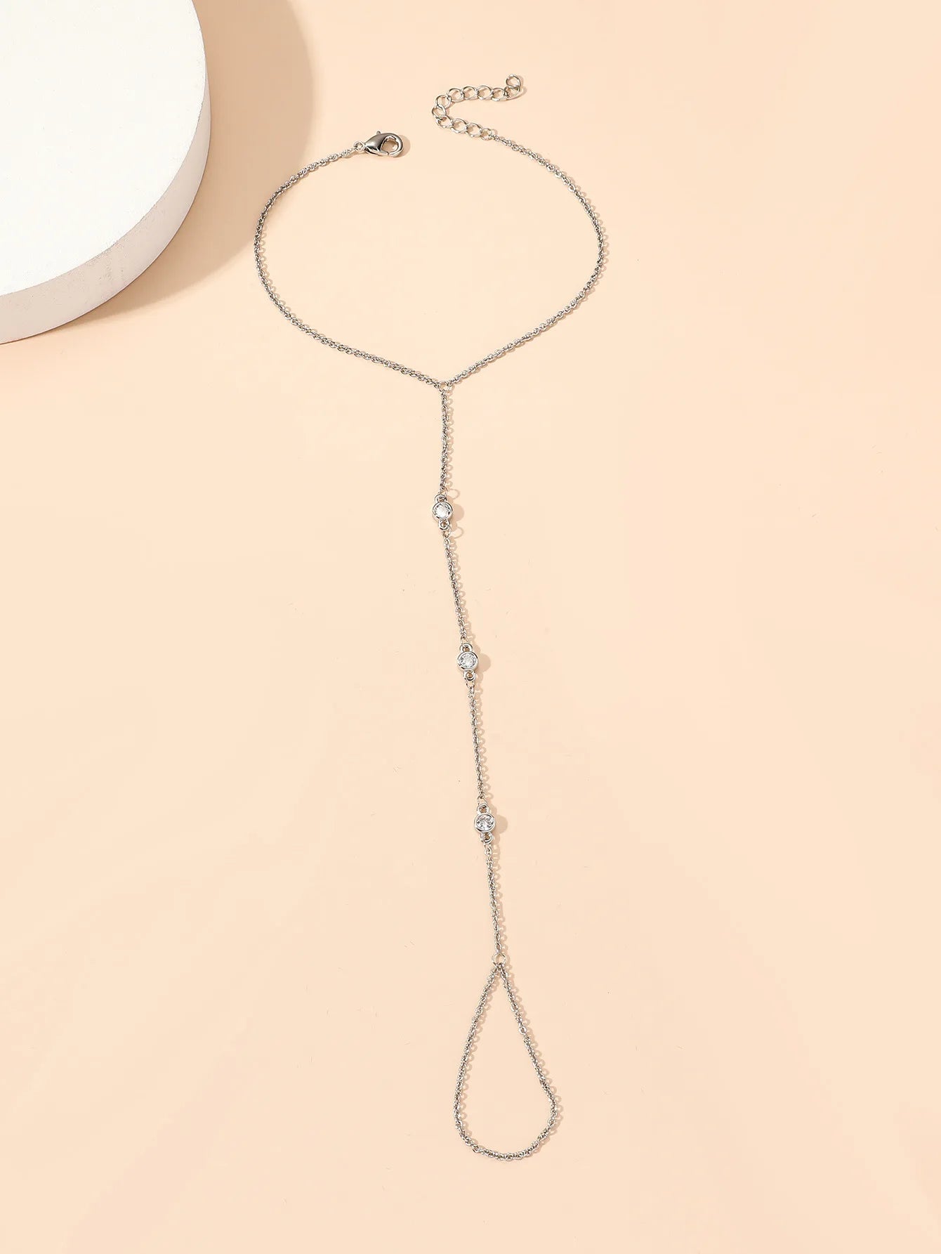 ZAKOL Fashion Women's Gold Color Hand Chain Bracelets With Crystal Exquisite Finger Bracelet Wedding Jewelry